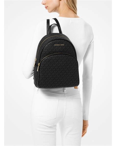 michael kors abbey backpack silber|abbey logo backpack.